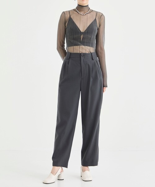 08sircus(08サーカス) カバーオール×イージーカフパンツ 08sircus パンツ 「08sircus/08サーカス」Dobby cloth side zip pants
