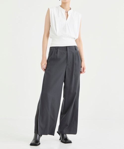 08sircus パンツ 「08sircus/08サーカス」Dobby cloth side zip pants