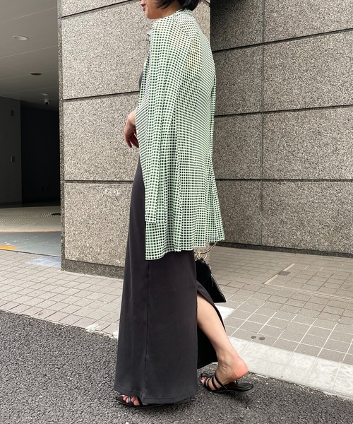 「COLLAGE GALLARDAGALANTE」 キャミソールワンピース FREE チャコールグレー レディース_画像8