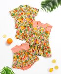 ベビー服 ロンパース 「リンク」フリルドッキン...の詳細画像1