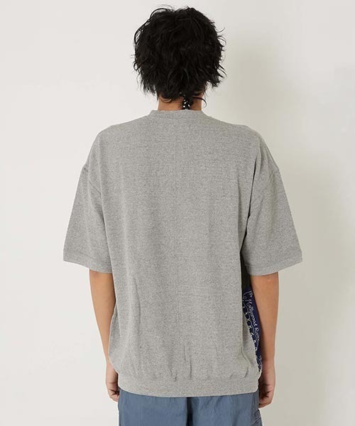 tシャツ ハニカムワッフル バンダナポケット ショートスリーブＴシャツ メンズ レディースの画像