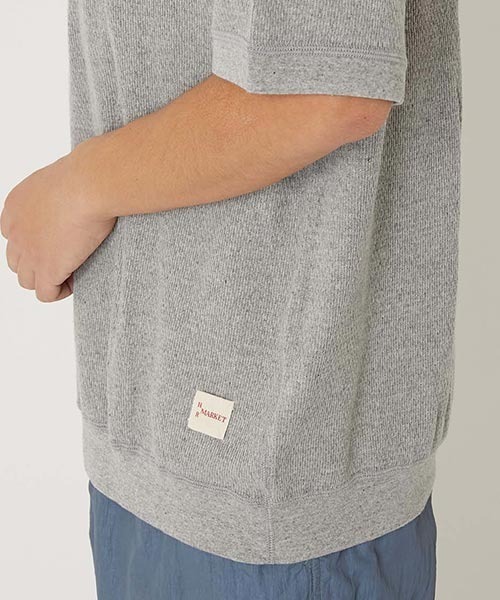 tシャツ ハニカムワッフル バンダナポケット ショートスリーブＴシャツ メンズ レディースの画像