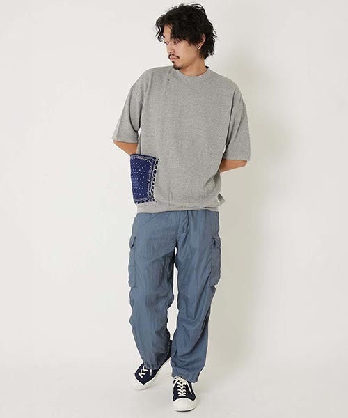 tシャツ ハニカムワッフル バンダナポケット ショートスリーブＴシャツ メンズ レディースの画像
