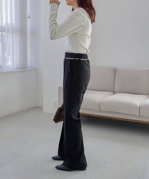 「CAPRICIEUX LE'MAGE」 パンツ 38 ライトベージュ レディース_画像9