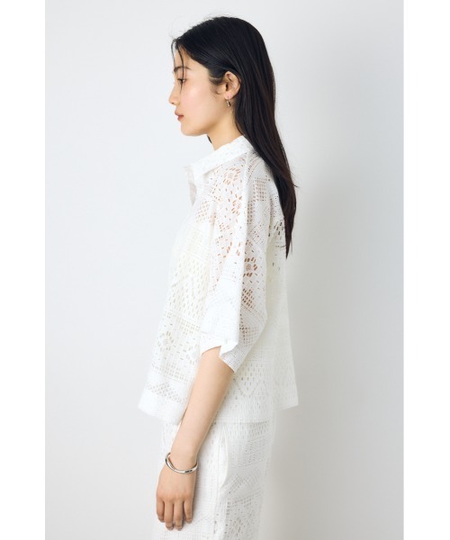 AZUL BY MOUSSY（アズールバイマウジー） ブラウス シャツ 半袖 「着丈 