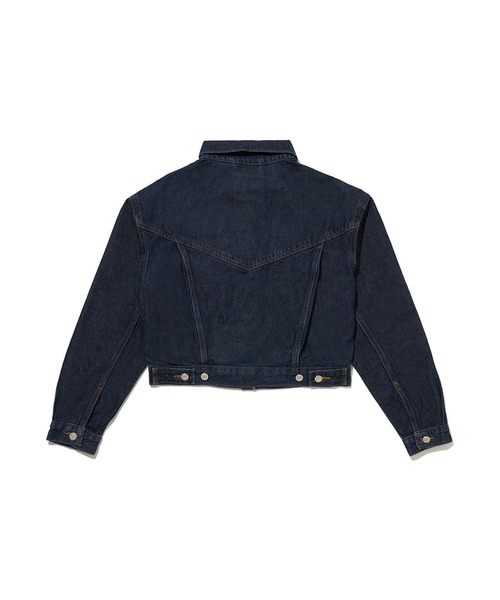 「Levi's」 デニムジャケット X-SMALL ダークインディゴブルー レディース_画像4