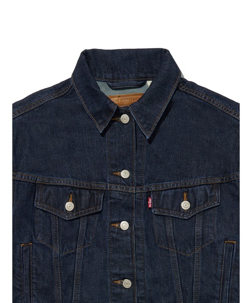 「Levi's」 デニムジャケット X-SMALL ダークインディゴブルー レディース_画像5