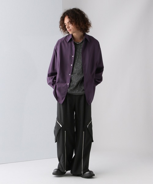 「HARE」 長袖シャツ SMALL ブラック系その他 メンズ_画像6