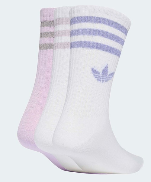 adidas（アディダス） 靴下 スリーストライプス グリッター クルー
