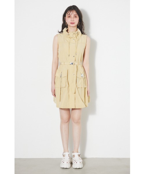 「rienda」 ノースリーブワンピース MEDIUM グリーン レディース_画像8
