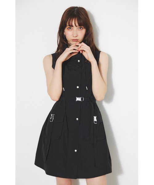 「rienda」 ノースリーブワンピース MEDIUM グリーン レディース_画像9