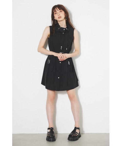 「rienda」 ノースリーブワンピース MEDIUM グリーン レディース_画像10