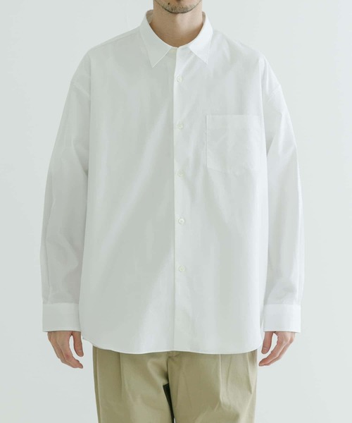 「THOMAS MASON」 長袖シャツ LARGE ロイヤルブルー メンズ_画像9