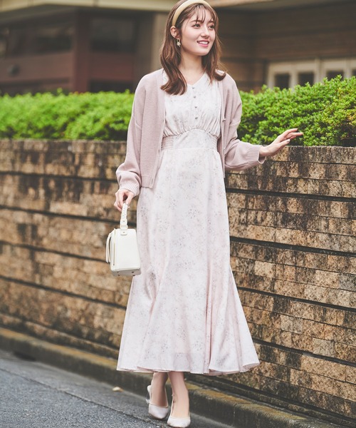 LAISSE PASSE（レッセパッセ） 半袖ワンピース 36 ブルー レディース 