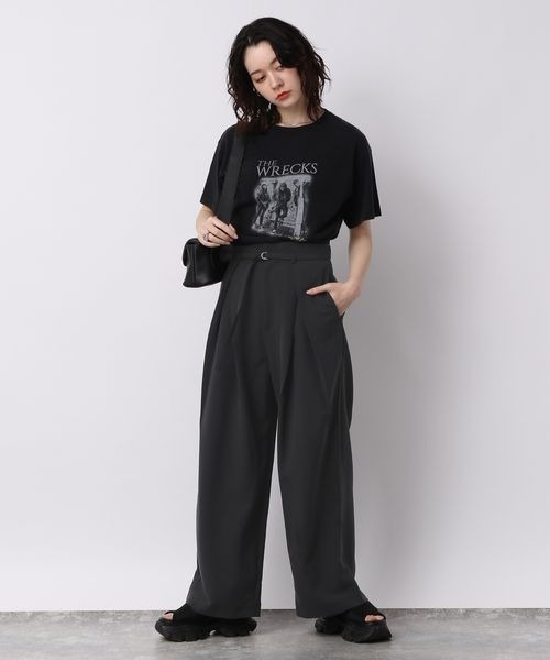 「JEANASIS」 スラックス FREE オフホワイト レディース_画像2