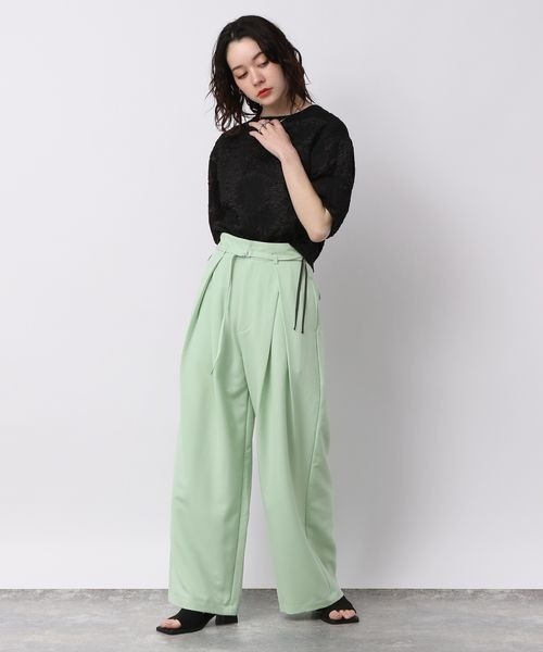 「JEANASIS」 スラックス FREE オフホワイト レディース_画像5