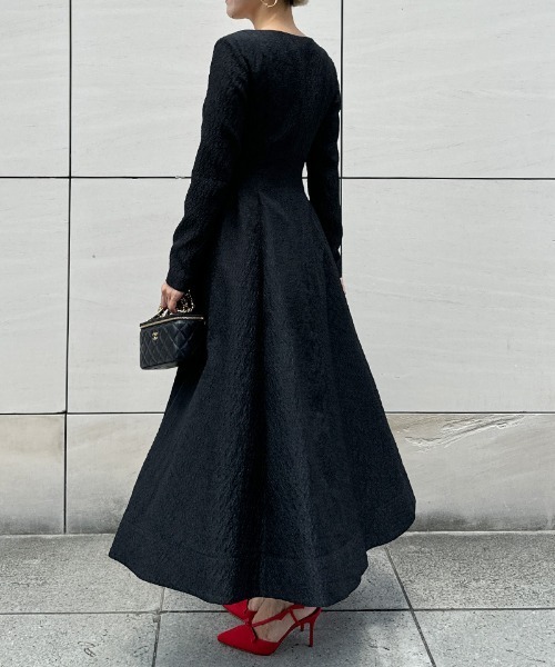 JENNE」 長袖ワンピース MEDIUM ブラック レディース : ZOZOTOWN Yahoo