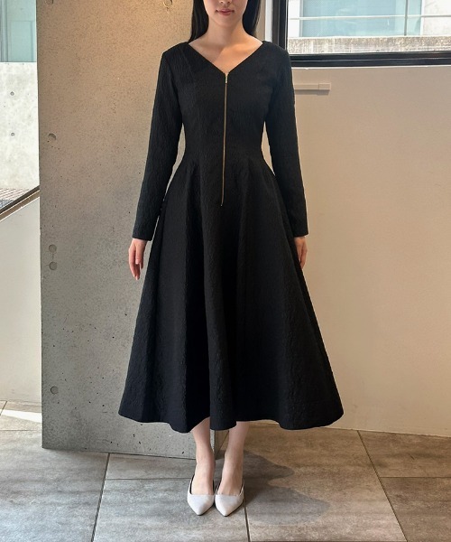 JENNE」 長袖ワンピース MEDIUM ブラック レディース : ZOZOTOWN Yahoo
