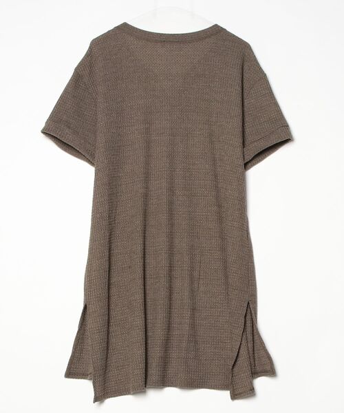 「HeM」 半袖ワンピース L ブラウン レディース_画像2
