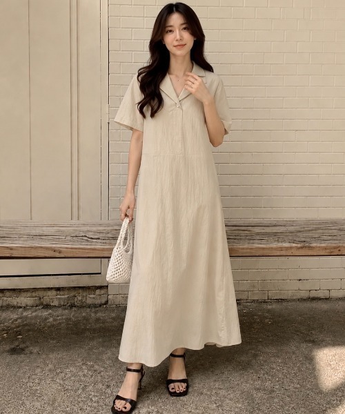 Dolce Fiora（ドルチェ フィオラ） ワンピース 韓国風、細みえゆったり