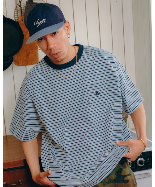 KEBOZ（ケボズ） tシャツ MULTI BORDER S/S TEE メンズ レディース