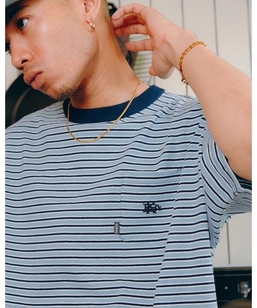 KEBOZ（ケボズ） tシャツ MULTI BORDER S/S TEE メンズ レディース