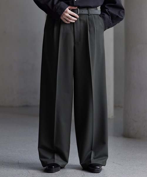 「CLEL」 スラックス L チャコールグレー メンズ_画像7