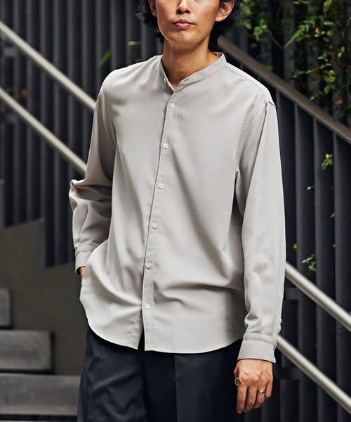 「EDIFICE」 長袖シャツ MEDIUM グレー メンズ_画像3