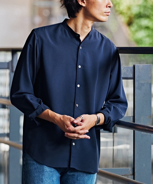 「EDIFICE」 長袖シャツ MEDIUM グレー メンズ_画像4
