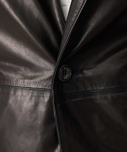 ジャケット ブルゾン レザーブルゾン（BABY GOAT NAKED）の画像