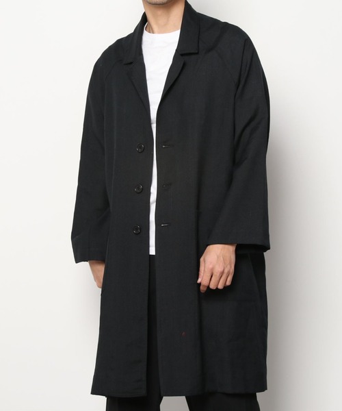 ジャケット・アウター Voaaov BISHU WOOL Stand Collar Long Coat VOAAOV コート ジャケット 「VOAAOV」 bishu linen × polyester