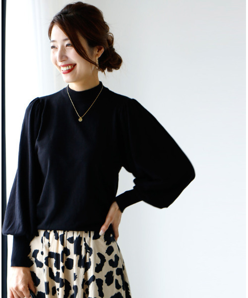 Ehre style ニット セーター タートルの進化系女っぽニット