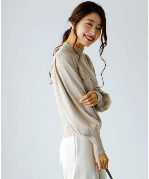 Ehre style ニット セーター タートルの進化系女っぽニット