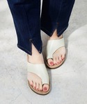 サンダル 夏 フラットヒール トングサンダル ...の詳細画像4