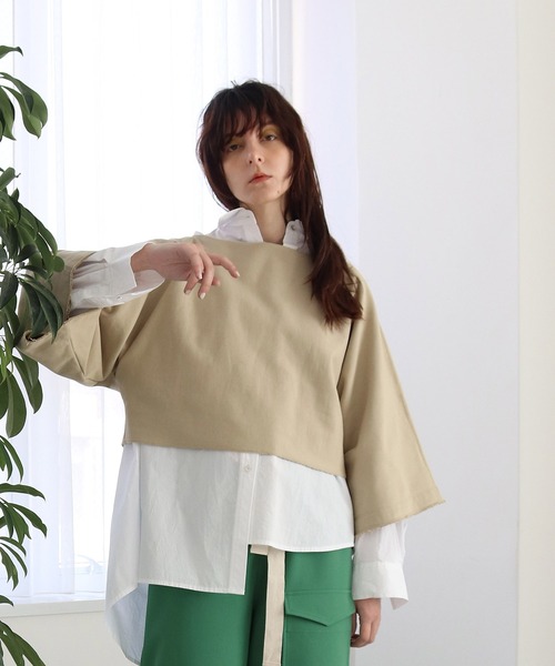 tシャツ urake yoke sleeve pull(裏毛ヨークスリーブプルオーバー) レディース