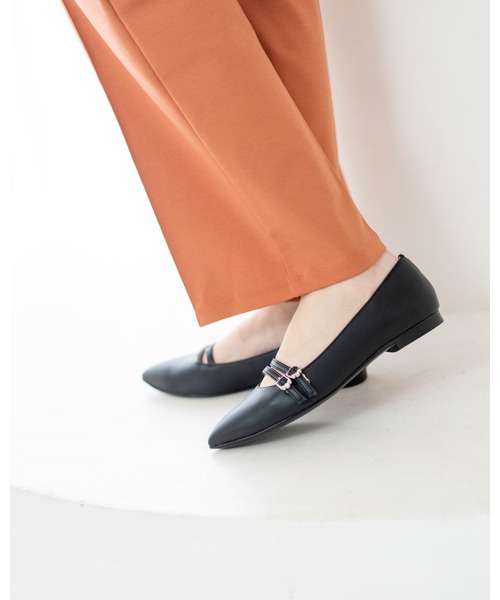 パンプス ポインテッドトゥ フラットパンプス : ZOZOTOWN Yahoo