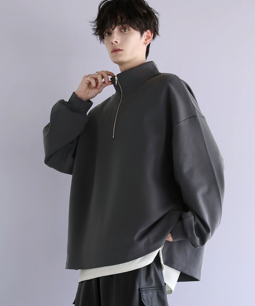 新品 定価1.43万円MERRELL ハーフジップ トレーナー XL slick ハーフリングジップトレーナー （Half zip high neck