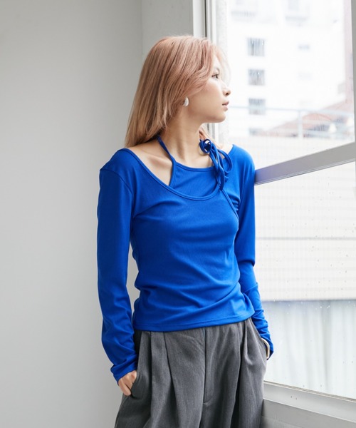 VeLV tシャツ Tシャツ NECK STRAP TOPS ネックストラップ