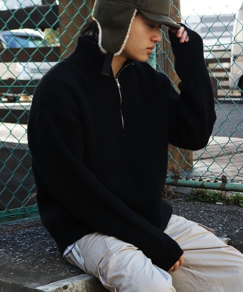 WESTSEA（ウエストシー） セーター ニット オーバーサイズ ハーフ