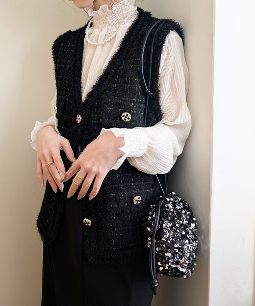 styiro ショルダーバッグ バッグ 2WAYスパンコール巾着
