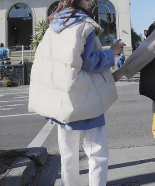 Lilamusant ダウンベスト ベスト lamusant(リラミュゾン) スタンド