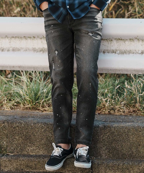felkod（フィルコッド） ジーンズ mp12020- Distressed Stretch Skinny 