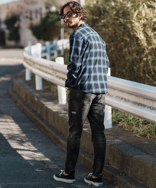 felkod（フィルコッド） ジーンズ mp12020- Distressed Stretch Skinny 