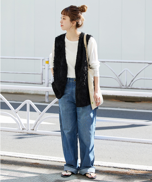 B.C STOCK カットジャカードジレ B.C STOCK ベスト カットジャカードジレ レディース : ZOZOTOWN