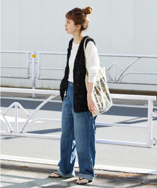 B.C STOCK ベスト カットジャカードジレ レディース : ZOZOTOWN