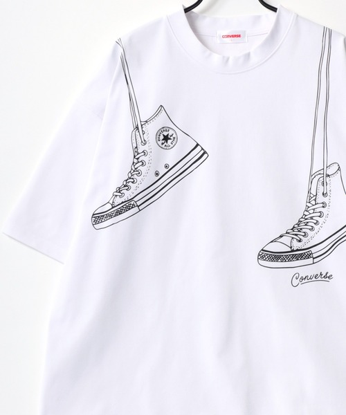 コンバース CONVERSE 白 Tシャツ オーバーサイズ LL