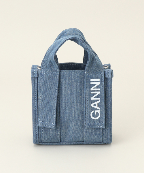 【数量限定】GANNI テックミニショルダーバッグ 関税込！ ガニー GANNI RECYCLED TECH MINI SATCHEL レディース バック