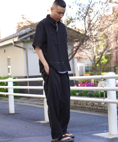 JACKROSE（ジャックローズ） パンツ JE-LINEN 刺繍 RACE TAPE LINE