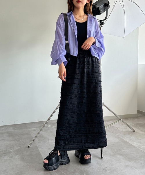 Sheglit　イレギュラータックスカート　ライトグレー Sheglit イレギュラータックスカート ライトグレー Sheglit イ