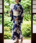 甚平 浴衣 簡単!1人で着れる高級綿麻セパレー...の詳細画像1